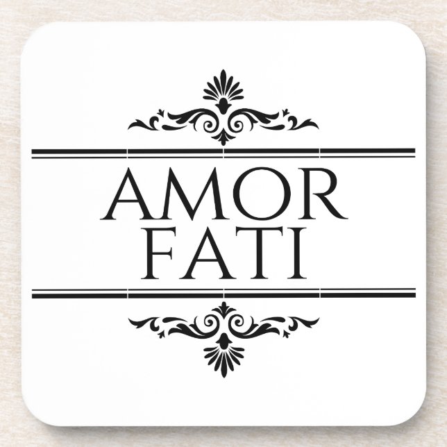Amor Fati Beverage Coaster (Front)