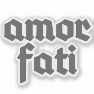 Amor Fati (grey) Sticker