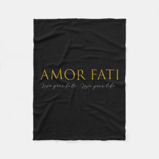 Amor Fati Love Of Fate Stoic Philosophy Latin Quot Fleece Blanket