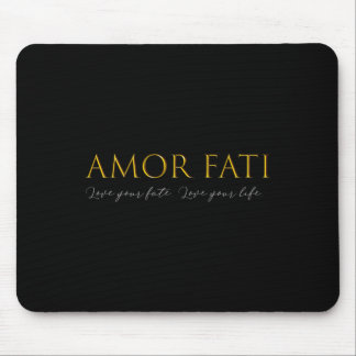 Amor Fati Love Of Fate Stoic Philosophy Latin Quot Mouse Pad