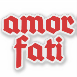 Amor Fati (red) Sticker