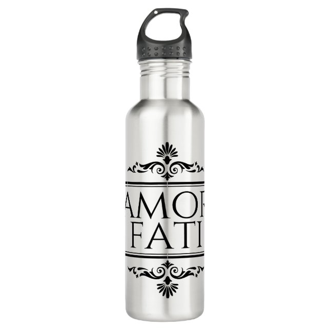 Amor Fati Stainless Steel Water Bottle (Front)
