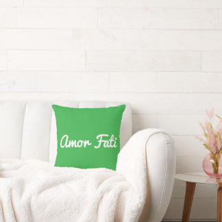 Amor Fati Throw Pillow, Throw Pillow 16" x 16"