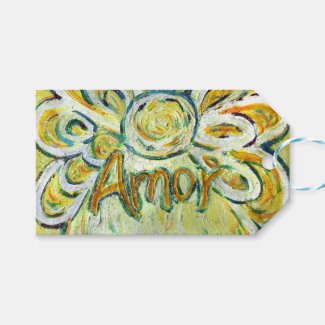 Amor Inspirational Word Custom Card Gift Tags