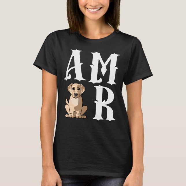 Amor Love Labrador Retriever Dog Mom T-Shirt (Front)