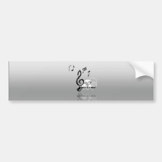 Amor Musica Bumper Sticker