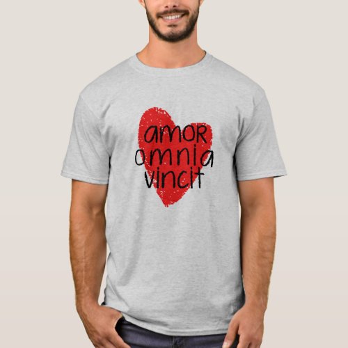 Amor Omnia Vincit Love Conquers All  T_Shirt