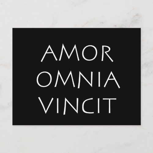 Amor Omnia Vincit Postcard