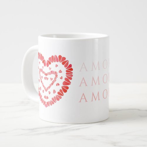 AMOR_SPANISH LOVE Big White Mug 