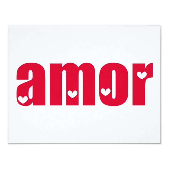 Amor! Spanish Love design! Card