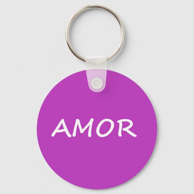 Amor, Spanish Love Keychain (Front)