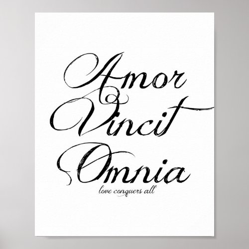 Amor Vincit Omnia 8x10 Print