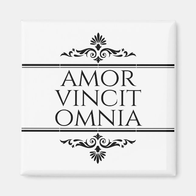 Amor Vincit Omnia - Love Conquers All Magnet (Front)