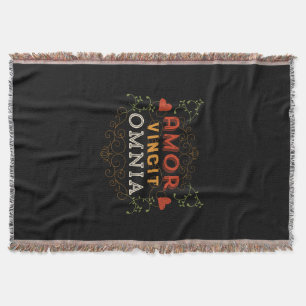 Amor Vincit Omnia - Love Conquers All Throw Blanket