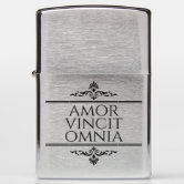 Amor Vincit Omnia - Latin Phrases Zippo Lighter | Zazzle