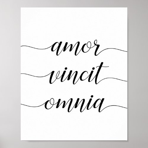Amor vincit omnia poster