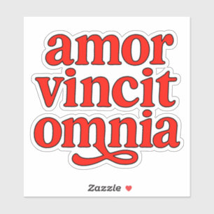 Amor vincit omnia sticker