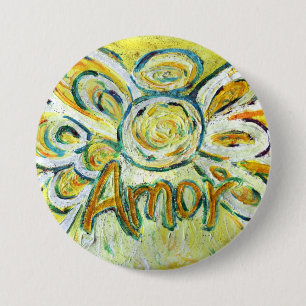 Amor Word Angel Art Pin Pendant Buttons