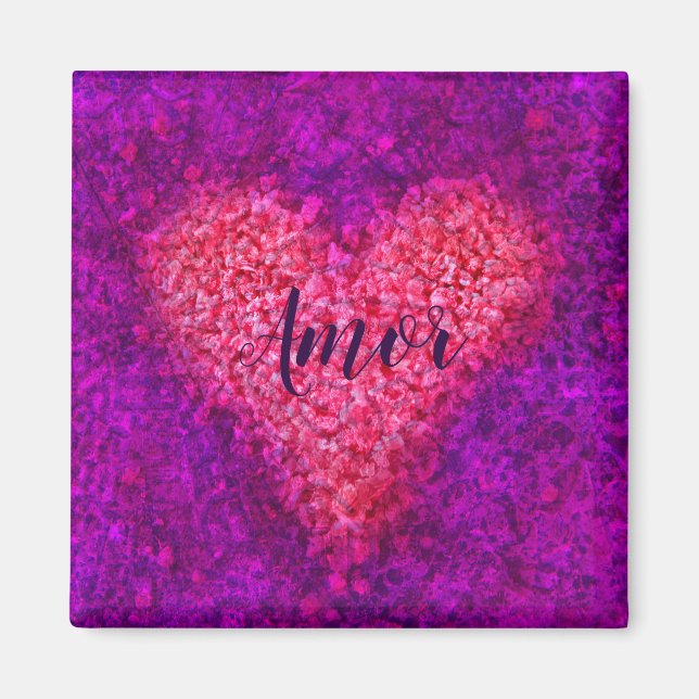 Amor y corazon iman magnet (Front)