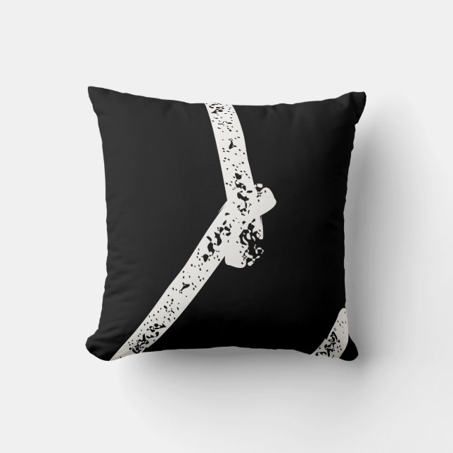 Amora a 1 Abstract art Throw Pillow (Front)