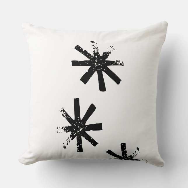 Amora asterix inverted throw pillow (Front)