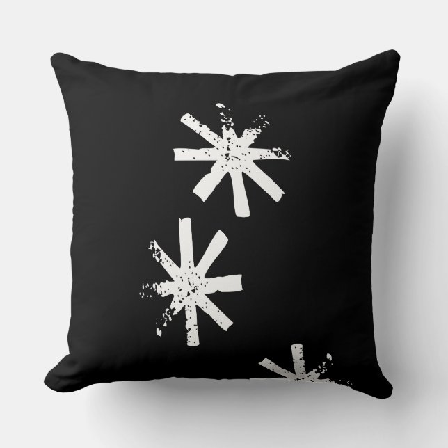 Amora asterix winter throw pillow (Front)