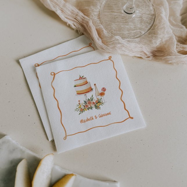 Amore & Aranci | Sweet Citrus Wedding Napkins (Creator Uploaded)