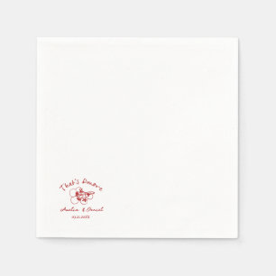 Amore Bachelorette, Thats Amore Bridal Shower Napkins