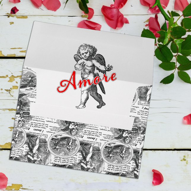 Amore Cupid Romantic Love Wedding or Engagement Envelope (Creator Uploaded)