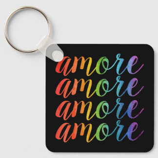 Amore in Rainbows Keychain