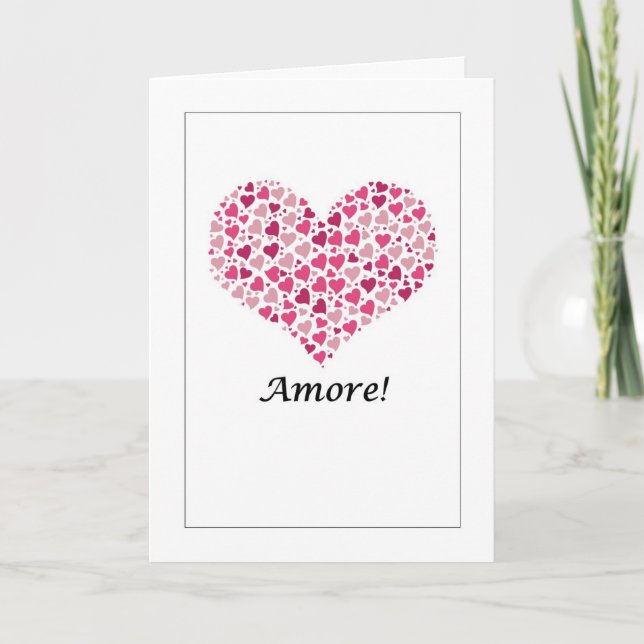 Amore - Italian Love Card (Front)