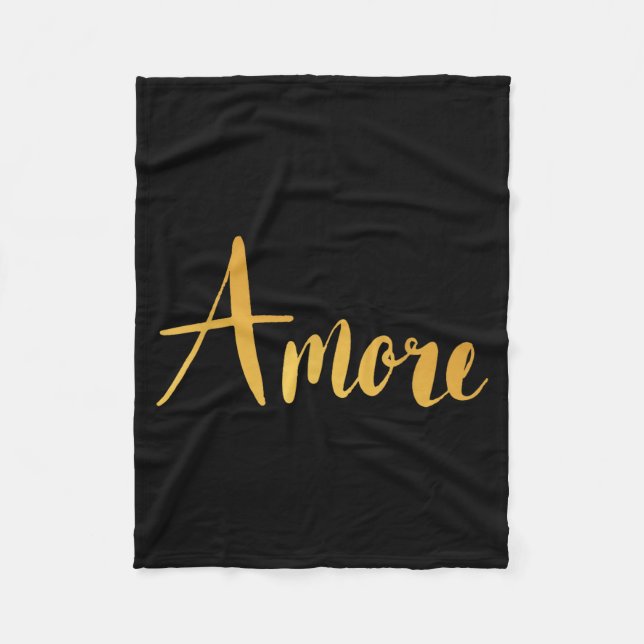 Amore - Italian Love Valentine's Day  Fleece Blanket (Front)