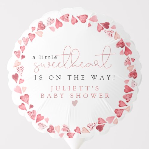 AMORE Little Sweetheart Valentine Day Baby Shower Balloon