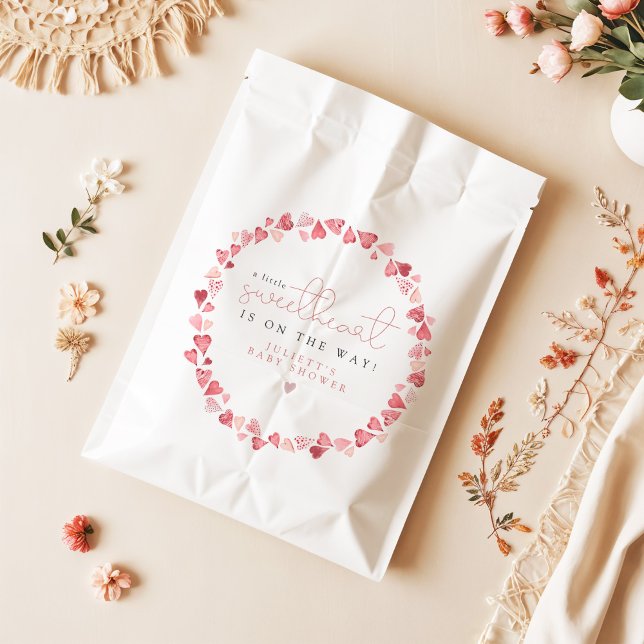 AMORE Little Sweetheart Valentine Day Baby Shower Favor Bag (Creator Uploaded)