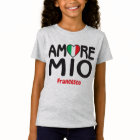 AMORE MIO Italian Flag Heart White