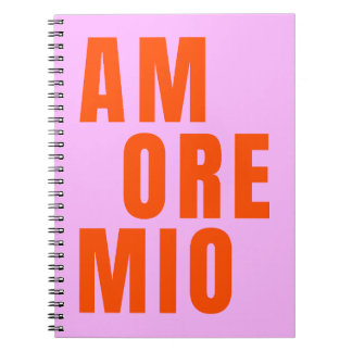 Amore Mio Playful Text Notebook