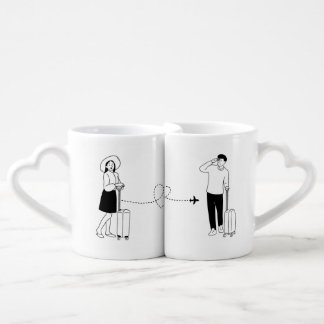 Amore Travel Tazze per Coppia Coffee Mug Set