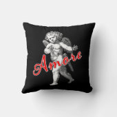 Amore Valentine's Day Cupid of Love Throw Pillow (Back)