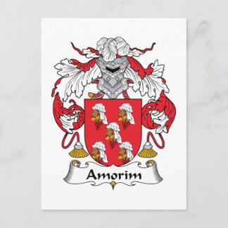 Amorim Family Crest Postcard