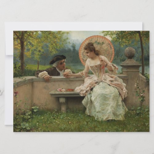 Amorous Conversation in the Park Card