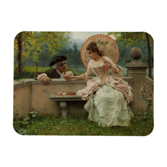 Amorous Conversation in the Park Magnet (Horizontal)