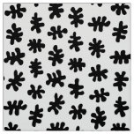 Amorphic Shapes 120322 - Black on White Fabric