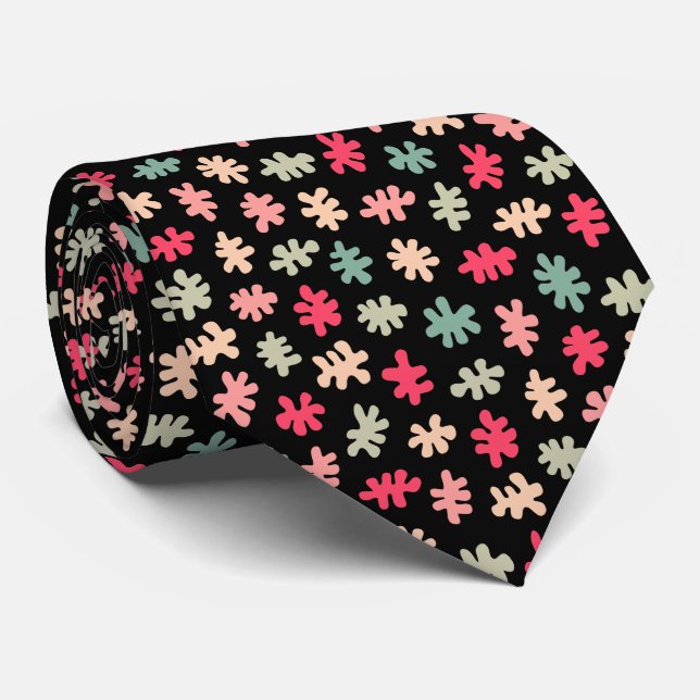 Amorphic Shapes 120322 - Colors 03 Neck Tie (Rolled)