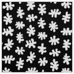 Amorphic Shapes 120322 - White on Black Fabric
