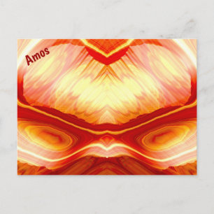 AMOS ~ 3D Fractal Design Pattern ~ Postcard