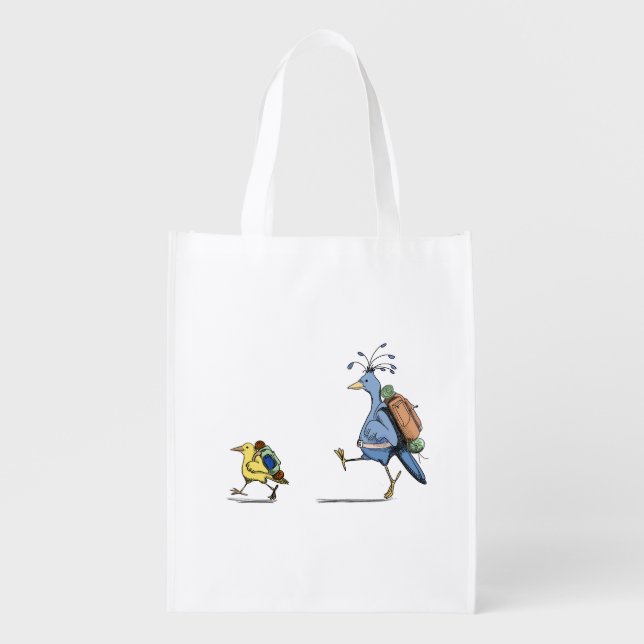 Amos and Dash Reusable Grocery Bag (Front)