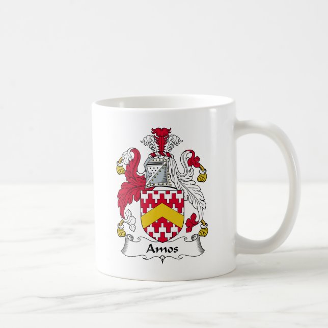 Amos Family Crest Coffee Mug (Right)