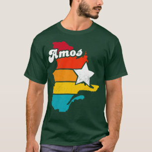 Amos Quebec Canada Vintage Distressed Souvenir 2 T-Shirt
