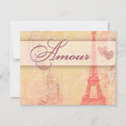 Amour in Paris Personalized Announcement