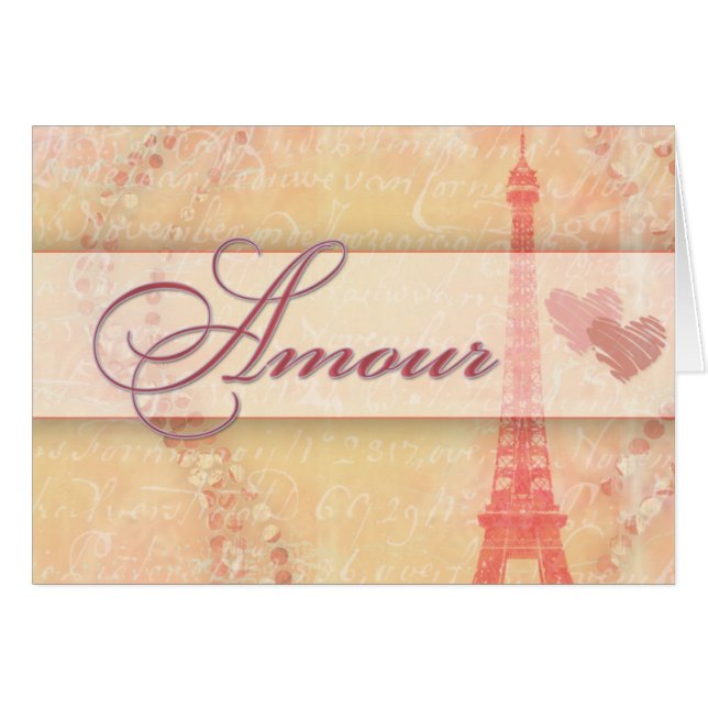 Amour in Paris Cards (Front Horizontal)